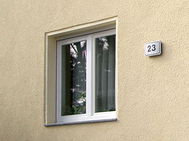 Fensterlaibung mit Putzfasche